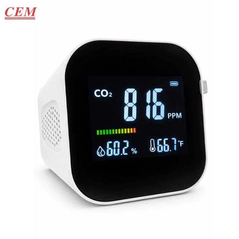 DETECTEUR DE CO2 POUR LA QUALITE DE L'AIR INTERIEUR LA TEMPERATURE ET HUMIDITE CEM
