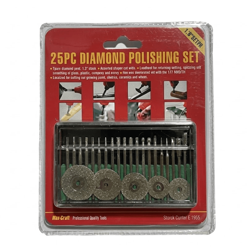 JEUX DE 25 FRAISES & DISQUE DIAMANTTEES POUR MINI PERCEUSE G.Z