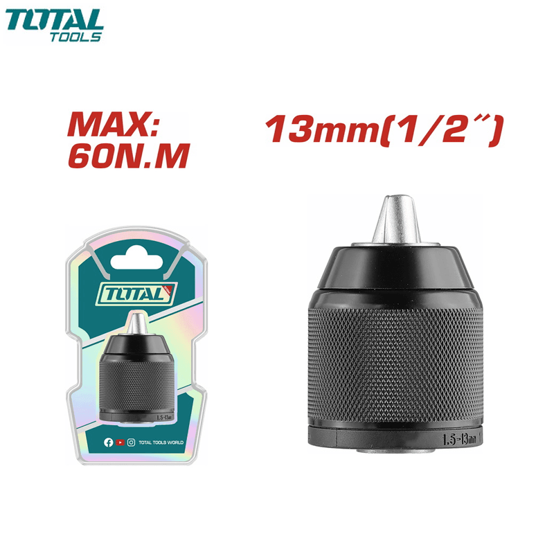 MANDRIN SERRAGE RAPIDE EN METAL POUR VISSEUSE FILTE 13MM 1/2-20 TOTAL