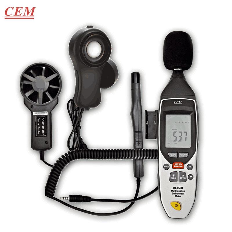 MESUREUR D'ENVIRONNEMENT 5EN1 SONOMETRE LUXMETRE HYGRO ANEMOMETRE THERMOMETRE CEM
