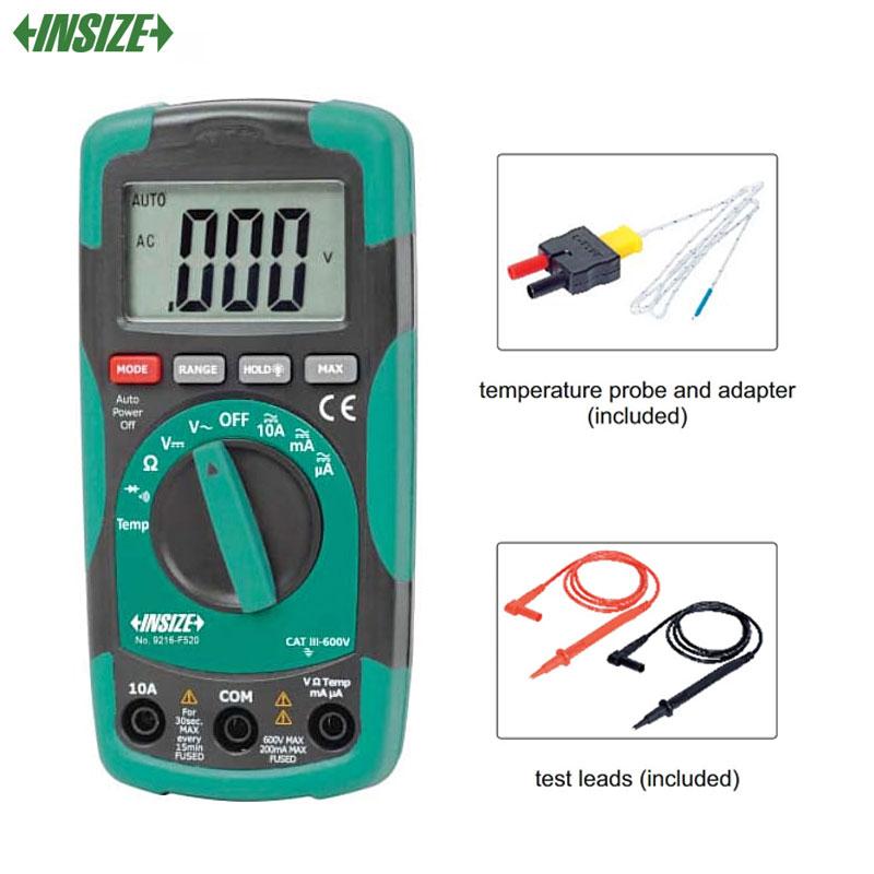 MULTIMETRE DIGITAL CAT III 600V 9216-F520 INSIZE
