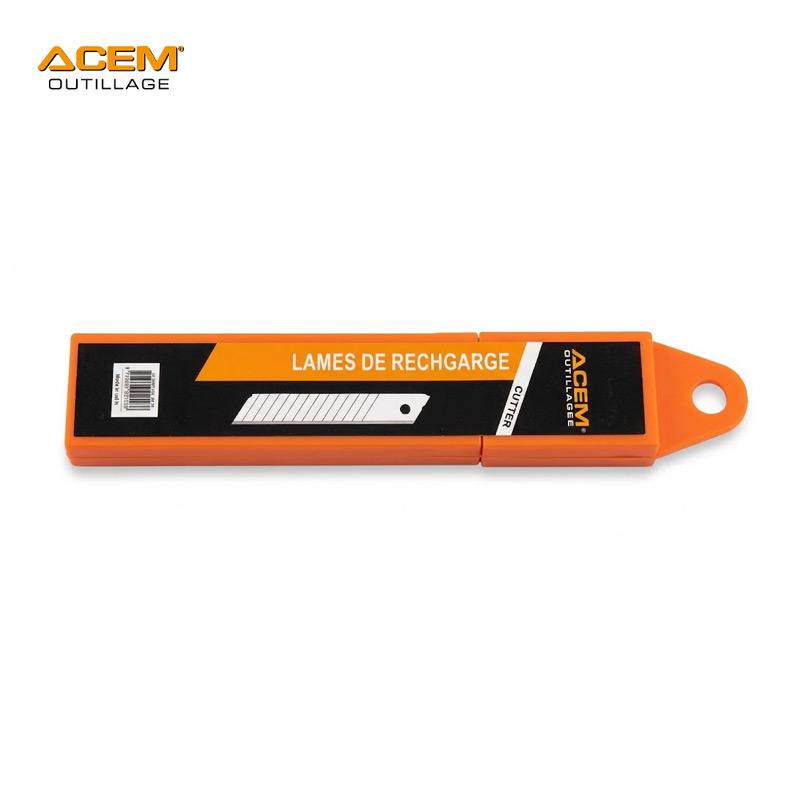 JEUX DE 10 LAMES COUPE MOQUETTE 100X18MM ACEM