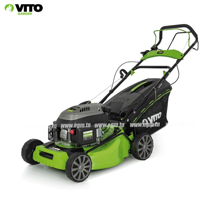 TONDEUSE A GAZON THERMIQUE AVEC TRACTION 5CV 144CC 480MM VITO