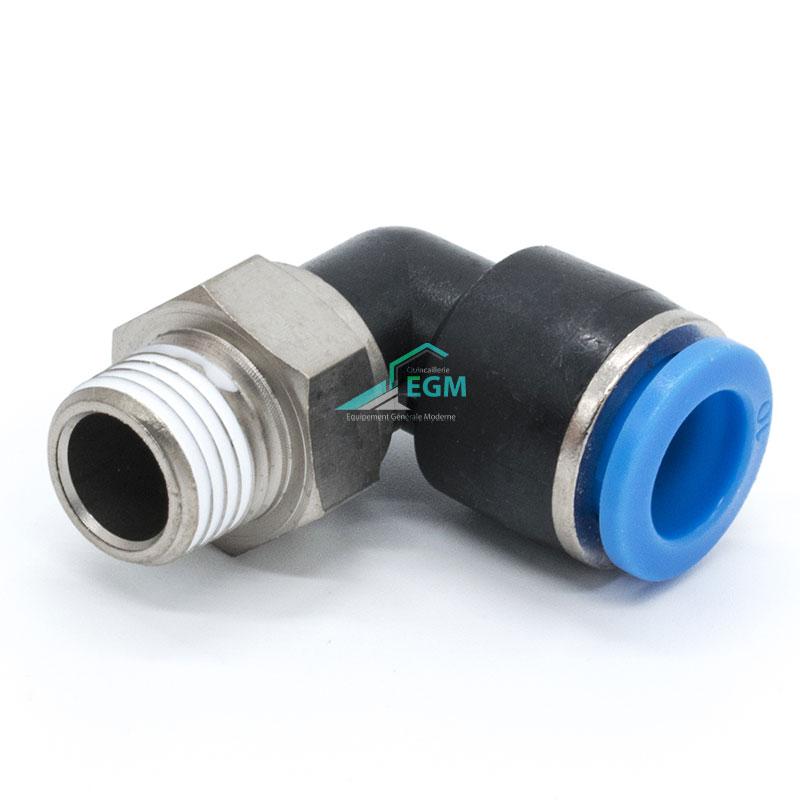 COUDE RAPIDE PNEUMATIQUE QS BLEU/NOIR MAL