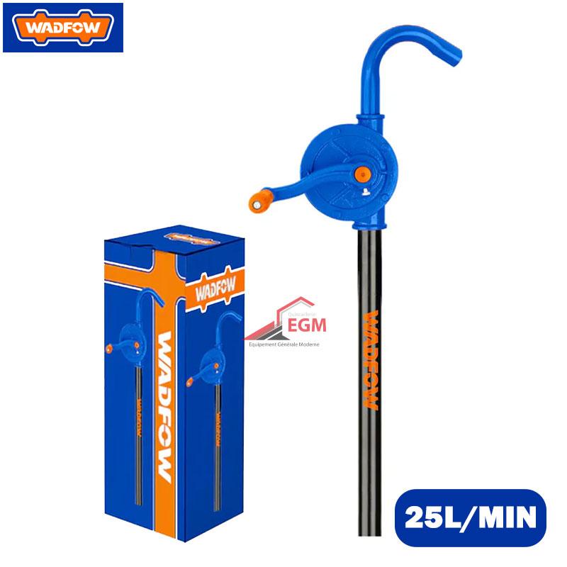 POMPE A FUT MANUELLE ROTATIVE EN ACIER 25L/MIN WADFOW