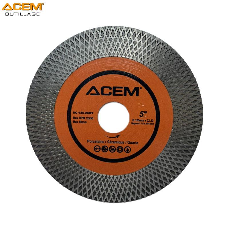 DISQUE DIAMANT D125MMX1.6X20MT ULTRA FIN P COUPE ET DEMOULAGE DE BORE ACEM