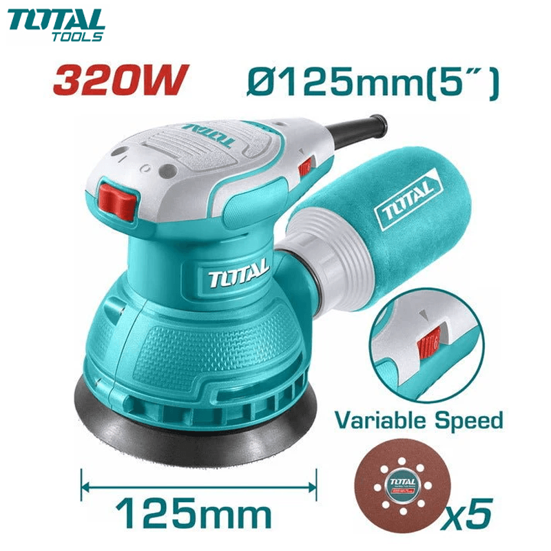PONCEUSE A DISQUE EXENTRIQUE 125MM 320W TOTAL