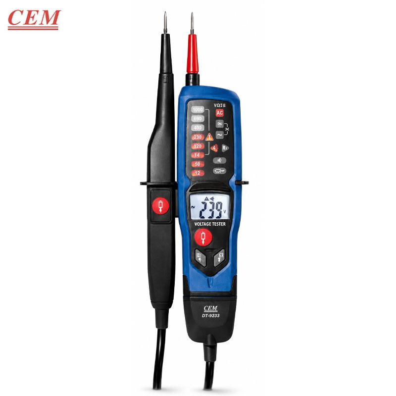 TESTEUR ELECTRIQUE DE TENSION LED 12V A 1000V CC ET CA CEM