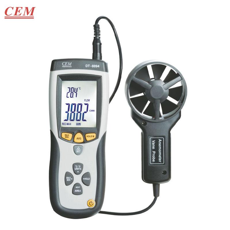 THERMO-ANEMOMETRE AVEC THERMOMETRE INFRAROUG SANS CONTACT INTEGRE CEM