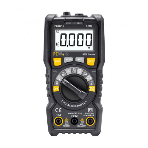 PeakTech 1035 - Multimètre Numérique RMS CAT III Avec Voyant Lumineux