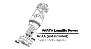 Type de pile VARTA : 6 x Longlife Power AA
