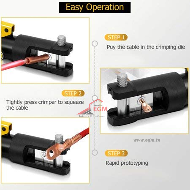 Pince à Sertir Avec 4 Matrices Interchangeables – FRANCE - Foto 9